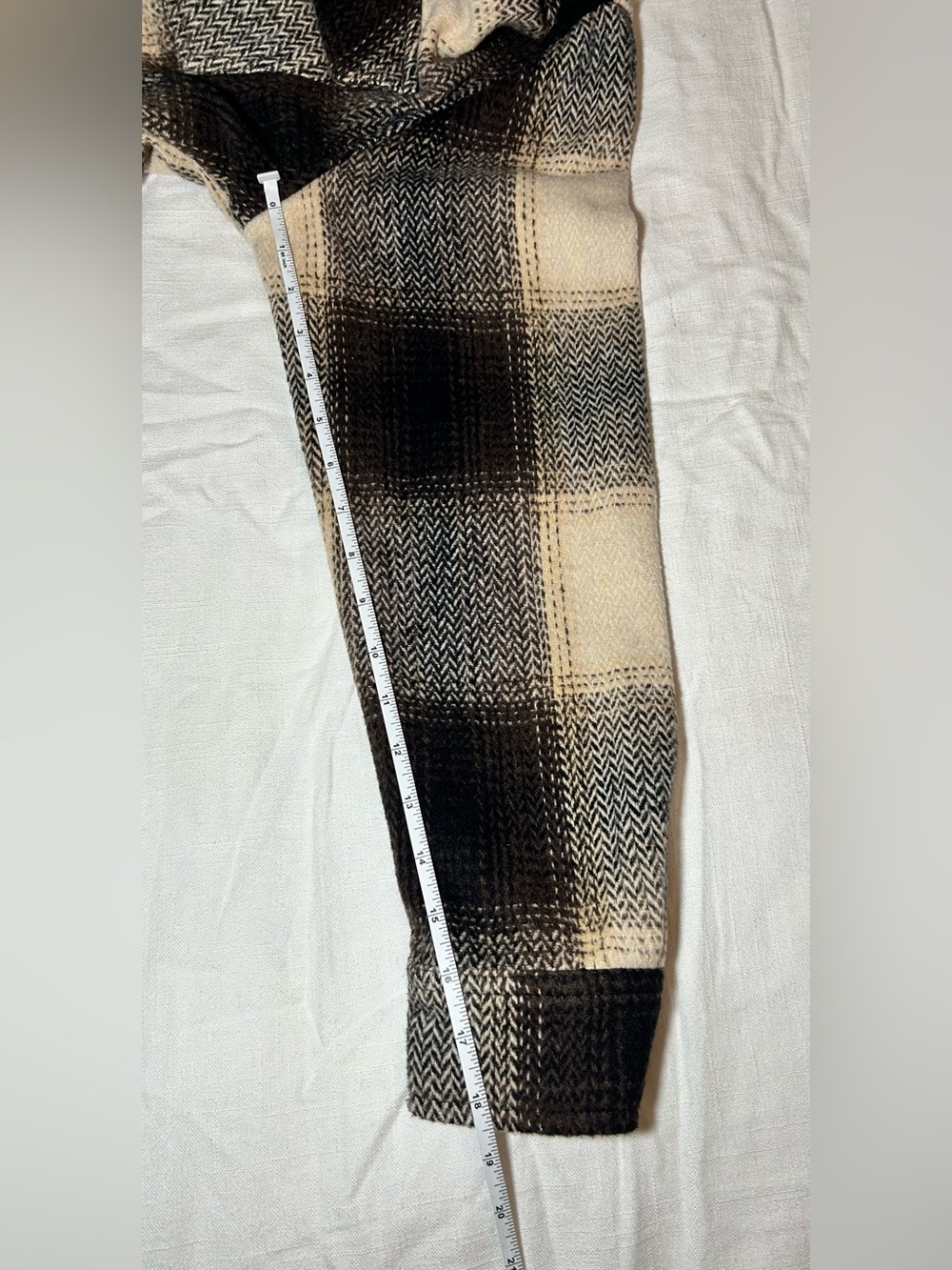 Buffalo David Bitton Plaid Shacket in Black & Tan - Picture 6 of 12